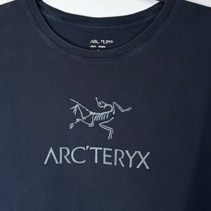 Arcteryx Mens XL Navy Blue Archaeopteryx Logo Graphic Short Sleeve T-Shirt